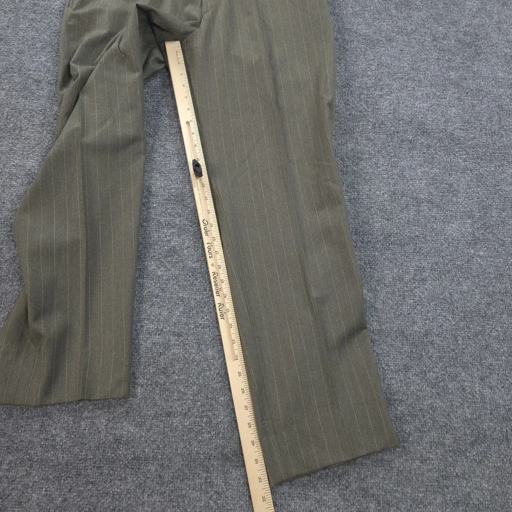 Daryl James Suit Mens 40 32x31 Green Pinstripe 2 Piece Bespoke Custom NFL Player